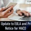 2023 Update to EULA and Privacy Notice for MACO