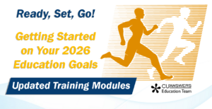 Ready, Set, Go!  Getting Started on Your 2026 Education Goals – Updated Training Modules