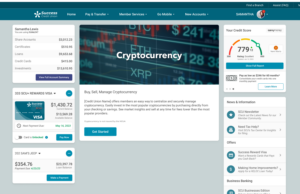 mockup of crypto SSO landing page