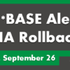 CU*BASE HA Rollback Updates for September 26