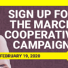 Don’t Forget to Sign Up for the March Cooperative Campaign!