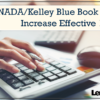 NADA/Kelley Blue Book Pricing Increase Effective 10/1/20