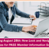 Arriving August 28th: New Look and Navigation Changes for PASS Member Information Screens