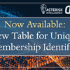 Now Available: New Table for Unique Membership Identifier
