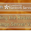 A Note from Network Services Regarding the Recent Microsoft Exchange Server Vulnerability