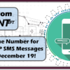 A New Phone Number for Payveris P2P SMS Messages Arrives on December 19!