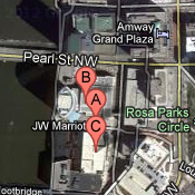 Google Maps Directions to the JW Marriott