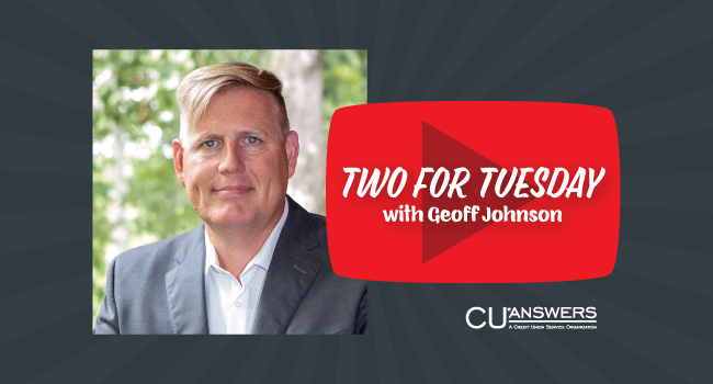 Click to watch Geoff Johnson's Two for Tuesday Video